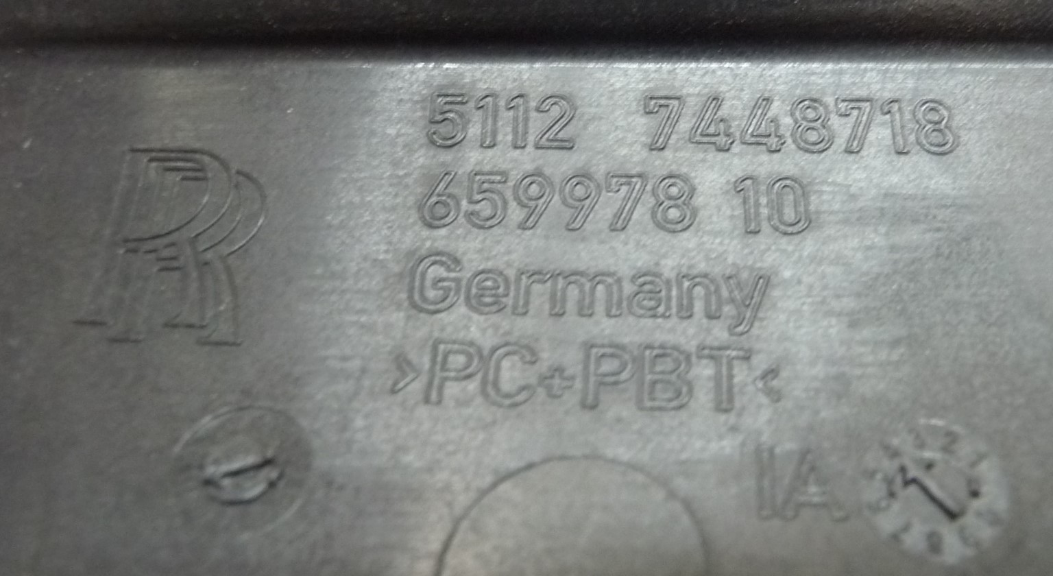 Rolls-Royce Cullinan 2018-2024 Rear Tow hook cover P/N 51127448718