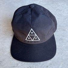 HUF Worldwide "Set Triple Triangle" Snapback Hat (Black) 5-Panel Cap