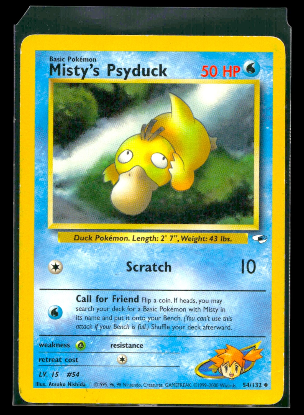 Misty's Psyduck 54/132 Gym Heroes Uncommon