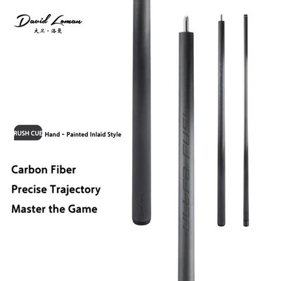 DAVID LOMAN 1/2 Piece Pool Cue Carbon Shaft 13mm Uni Lock Billiard Stick