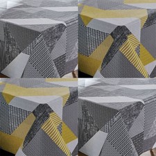 Catherine Lansfield Larsson Geo 100% Cotton Tablecloth Dining Table Linen UK