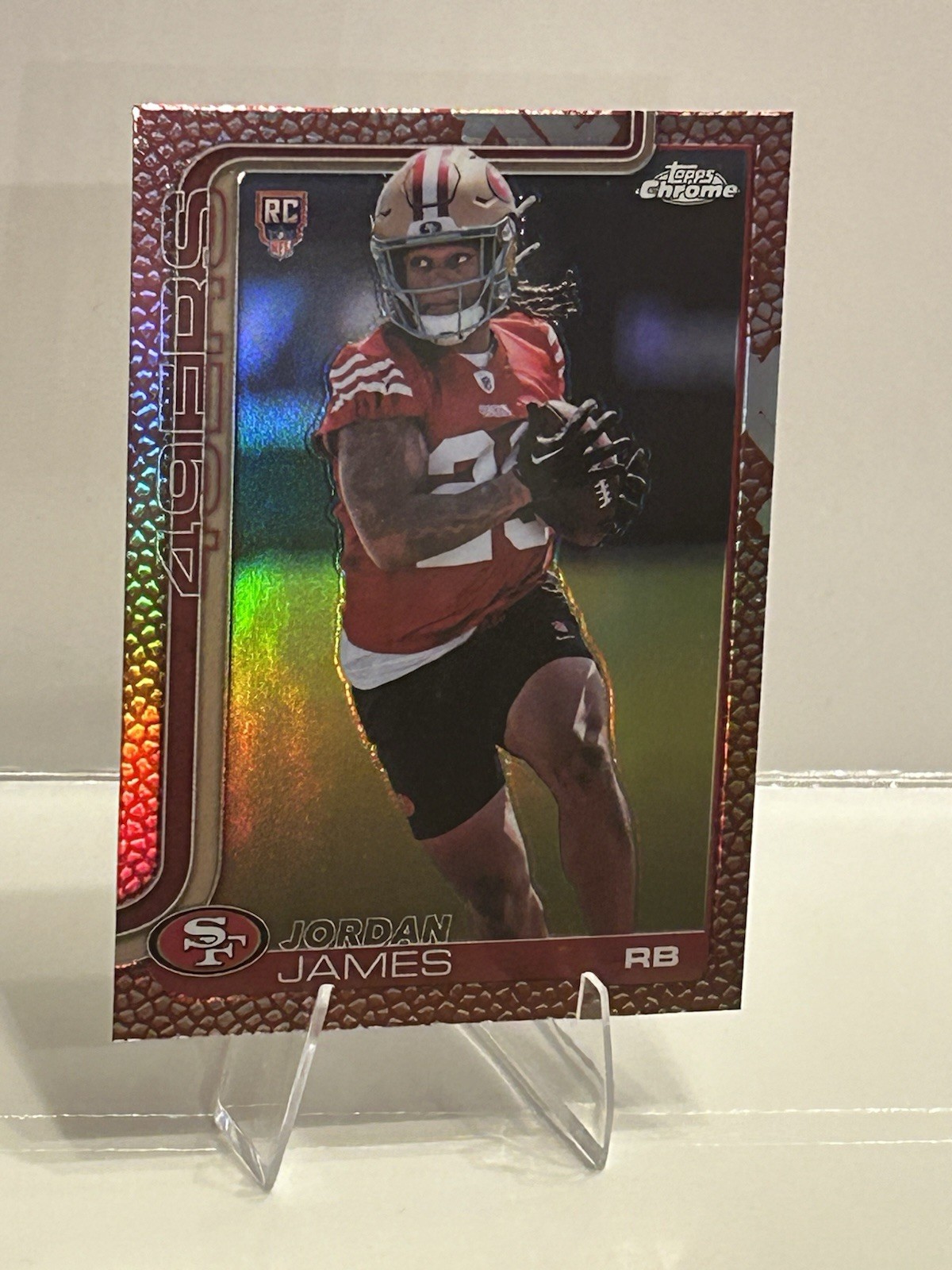 Jordan James Topps Chrome #329 Prizm Refractor