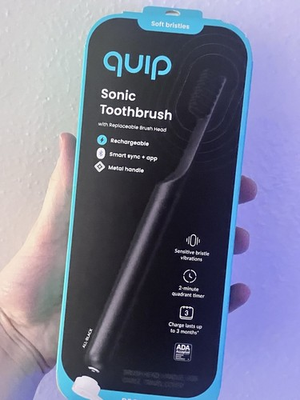 #ad #ad Quip Sonic Electric Metal Rechargeable Smart Toothbrush $22.65