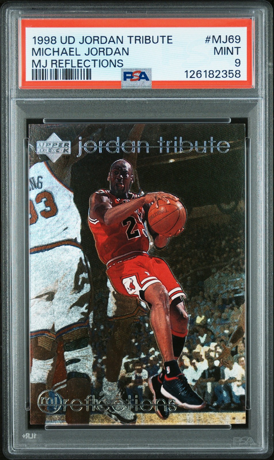 1998 UD JORDAN TRIBUTE MJ REFLECTIONS #MJ69 MICHAEL JORDAN PSA 9