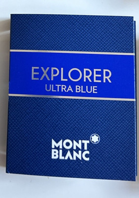 Montblanc EXPLORER EXTRA BLUE MEN S Eau De Parfum .06 Oz Sample - NIP MONT BLANC