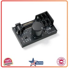 12V 4-Pin PWM PC Fan Hub Controller 6 Fans Supported Adjustable Speed SATA Power