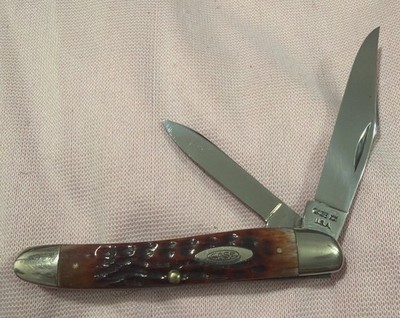 Vintage CASE XX USA NO DOT  1965-1969  BONE JACK KNIFE 62087 Near Mint