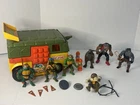 Vintage 1989 Party Wagon Van TMNT Teenage Mutant Ninja Turtles action figure lot