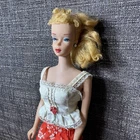 Vintage Blonde Ponytail #3 Barbie Doll Blue Eyeshadow w/ vintage clothing