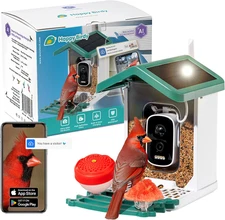 Smart Bird Feeder - AI Wild Bird Feeder with Camera Identifies 10,000+ Species, 