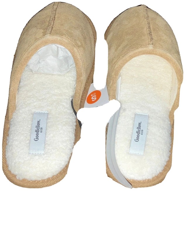 Goodfellow & Co. Men's Scruff Slide Leather Chestnut Colored Slippers Size 7/8