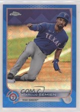 2022 Topps Chrome Logofractor Edition Blue Refractor 61/150 Marcus Semien #5 r0j