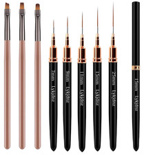5pcs Nail Art Liner Brushes, Liner Brush For Nails Gel, Thin Nail Art Brush, Siz