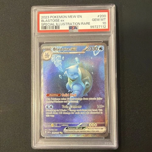 2023 Pokemon Mew En-151 Blastoise Ex Special Illustration Rare #200 PSA 10