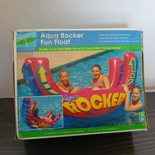 Poolmaster Aqua Rocker Inflatable Fun Float Pool Floating Lounger OPEN BOX NEW!