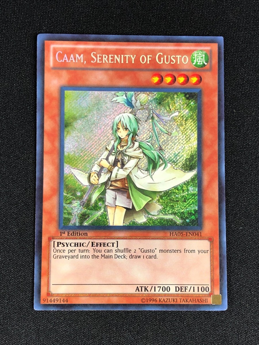 YUGIOH CAMM, SERENITY OF GUSTO HA05-EN041 1ST SECRET