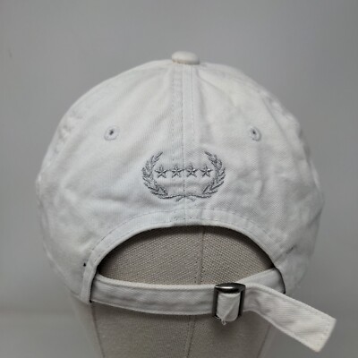Uzi Flower Svart Slideback Hat White One Size Embroidered Field