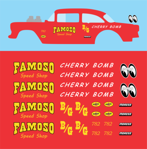 Hot wheels 1/64 Water Slide Decals RAT POISON 55 Chevy Gasser Bell Air 133 Hot wheels 1/64 Water Slide Decals RAT POISON 55 Chevy Gasser Bell Air 133