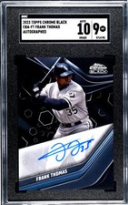 2023 Topps Chrome Black #CBA-FT Frank Thomas SGC 9 MINT Auto White Sox