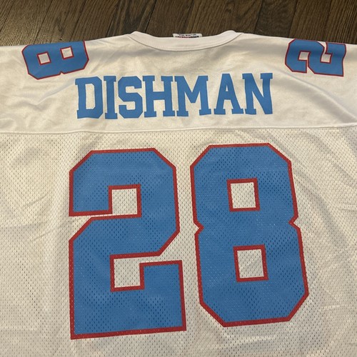 Houston Oilers Chris Dishman Jersey XL Logo Athletic Tennesee Titans Men’s White - Picture 3 of 7