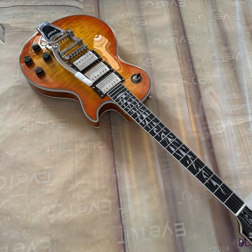 US HOT SALE Les Paul JAZZ Electric guitar solid mahogany body quality assurance - Picture 5 of 15