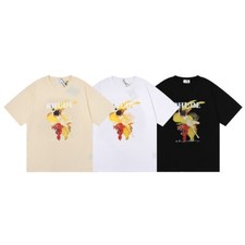 RHUDE Men Art patter High Quality Leisure Cotton Short Sleeve T-Shirt Polo M-2XL