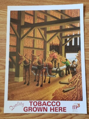 2010 ~ Philip Morris International Burley Tobacco RS Poster ~ VERY RARE ~ LAST 1