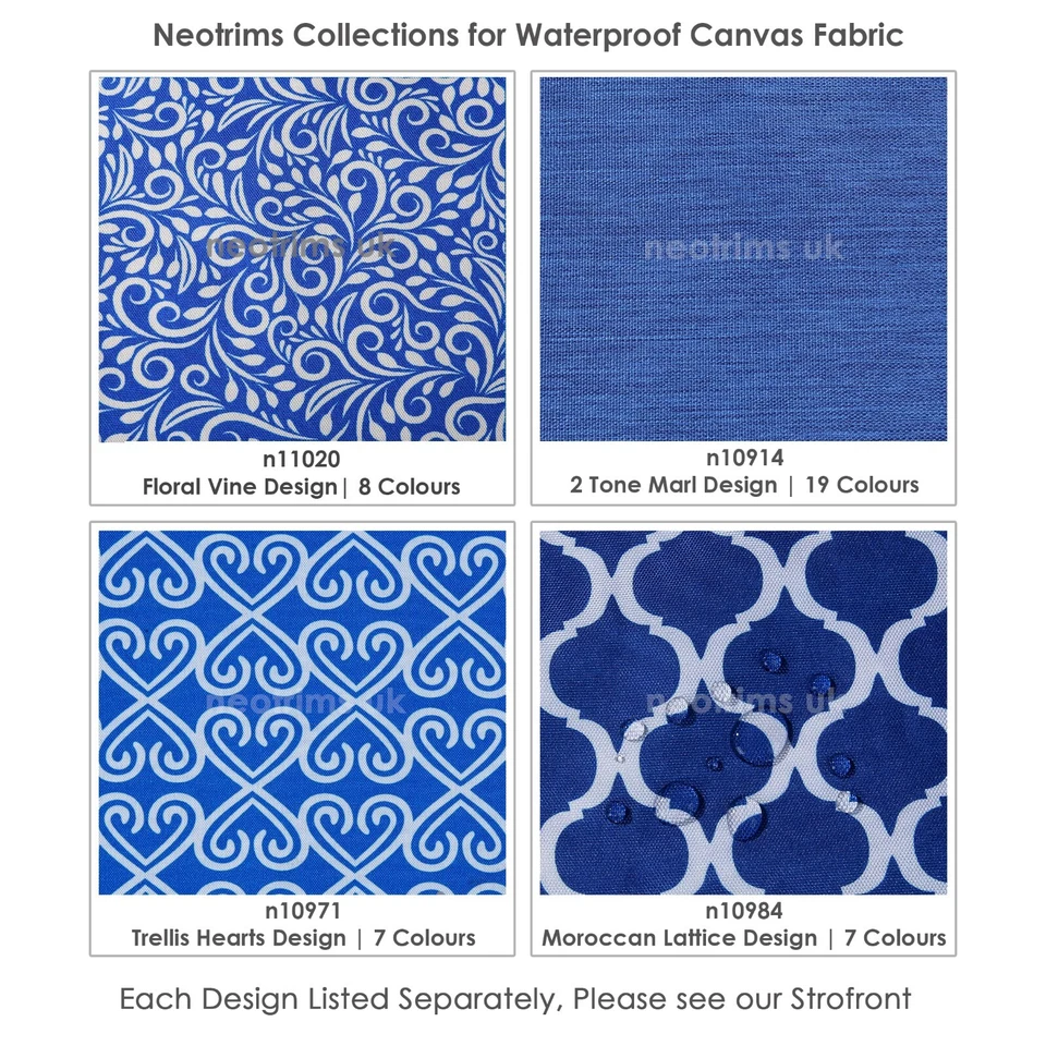 Waterproof Canvas Fabric Material 600 Denier Thick Heavy Duty Outdoor Neotrims - Image 4 of 4