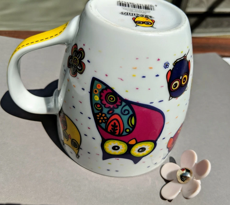 Taza Konitz Owl en blanco 14 onzas Foto 3 de 4