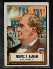 1952 TOPPS LOOK N SEE P.T. BARNUM CIRCUS GREATEST SHOWMAN NON-SPORTS CARD #24 EX