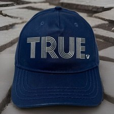 True Religion Hat Metallic Horseshoe Logo Adj...