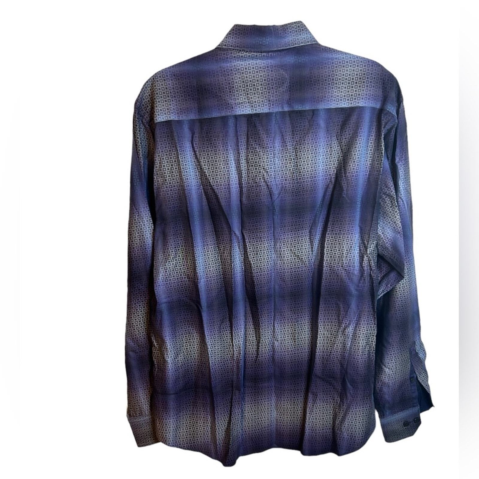 BUGATCHI MENS PURPLE BUTTON DOWN - image 2