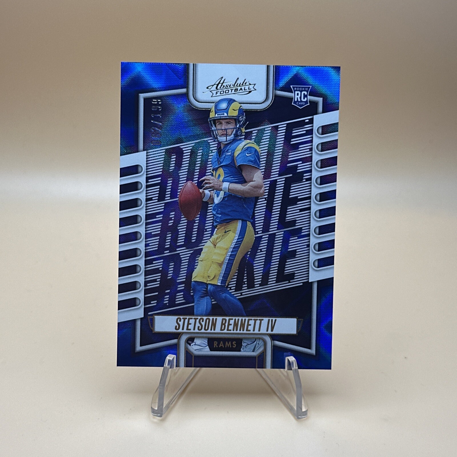 2023 Panini Absolute Stetson Bennett IV #136 Blue Diamonds /199