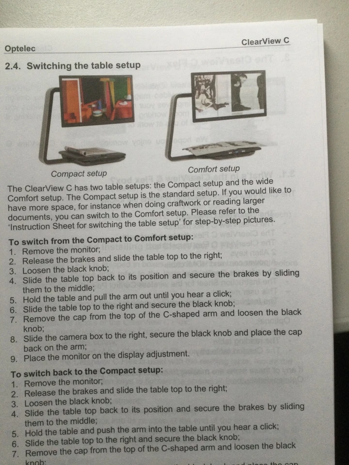 Optelec ClearView C One 22"HD Color CCTV  - Image 3 of 4