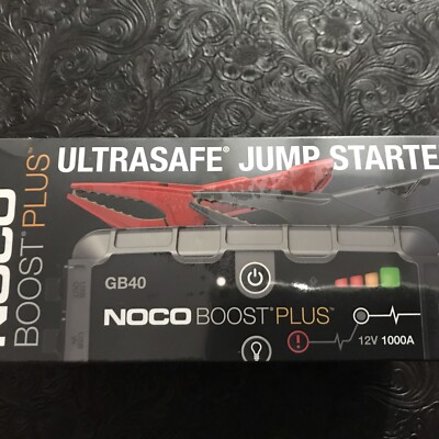 NOCO Boost Plus GB40 1000A 12V UltraSafe Portable Lithium Battery Jump Starter