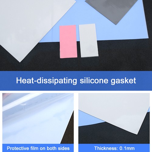 LOT thermique de tampon thermique de refroidissement conducteur en silicone 400 * 200 mm joint en silicone - Photo 5/36