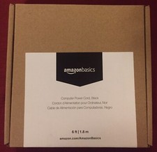 Amazon Basics 6-Feet Black Computer Power Cor...