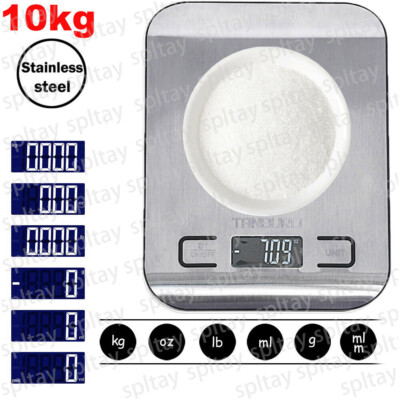 TANBURO Digital Küchenwaage Feinwaage 10kg/1g Kitchen Scale LCD Haushaltswaage