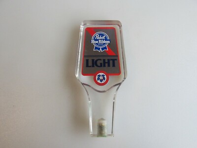 Vintage Pabst Blue Ribbon Light Acrylic Beer Tap Handle NEW