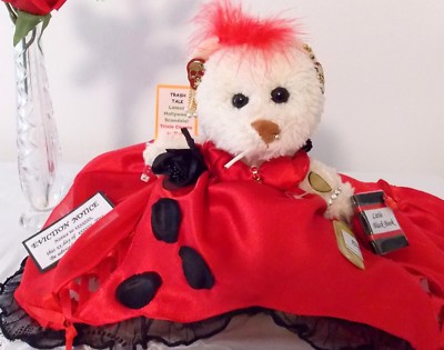 Bad Little Sugar Pie Bear Original Artist Handmade 8'' Plush Bear