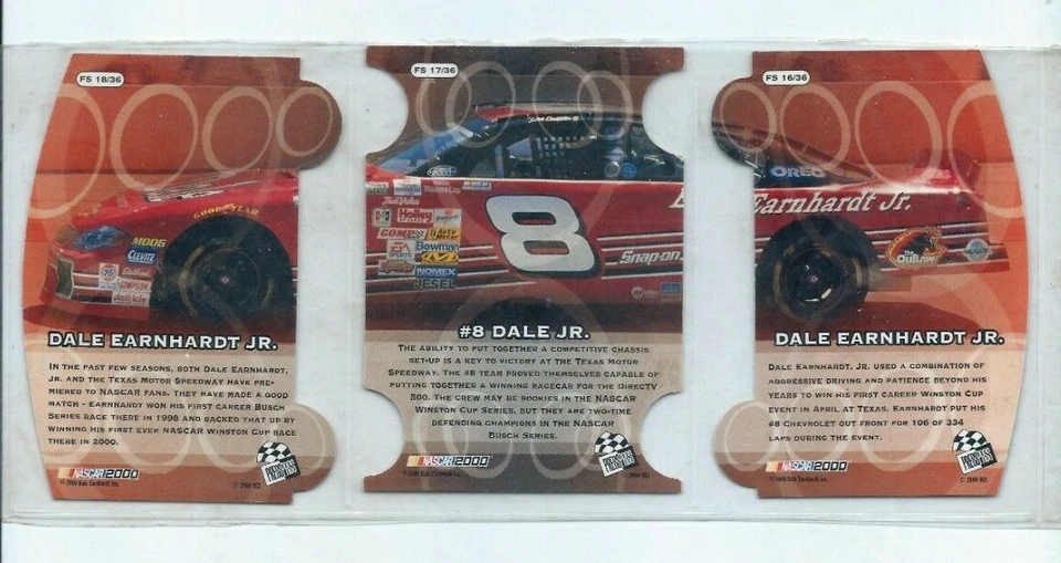2000 Press Pass Stealth New Lot of 3 (#FS16,#FS17,#FS18) Dale Earnhardt Jr. - Image 2 of 2