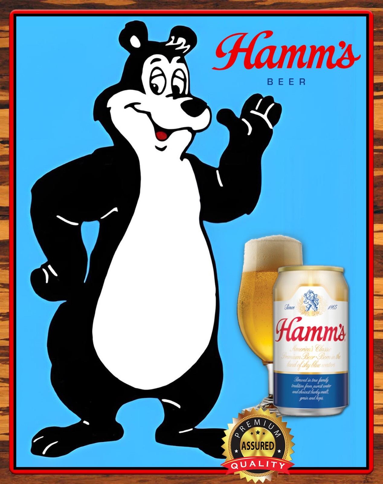 Hamm's Beer - Bear - Rare - Metal Sign 11 x 14 | eBay Hamm's Beer - Bear - Rare - Metal Sign 11 x 14 | eBay