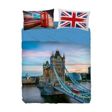 Completo lenzuola Copriletto Ukflag di Bassetti digitale Matrimoniale Z951