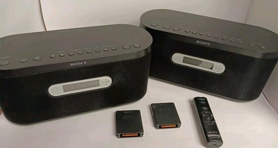 2 SONY AIR-SA15R S-AIR Wireless Speakers EZW-RT10 Tranceiver Cards Remote ANU046