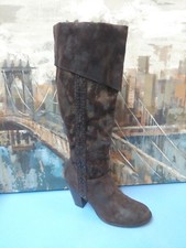 Women's fashion Boot Dark Brown Leather Size 10