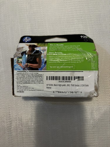 NEW HP 920XL Black  Inkjet Cartridge 3/2024 - Picture 7 of 11