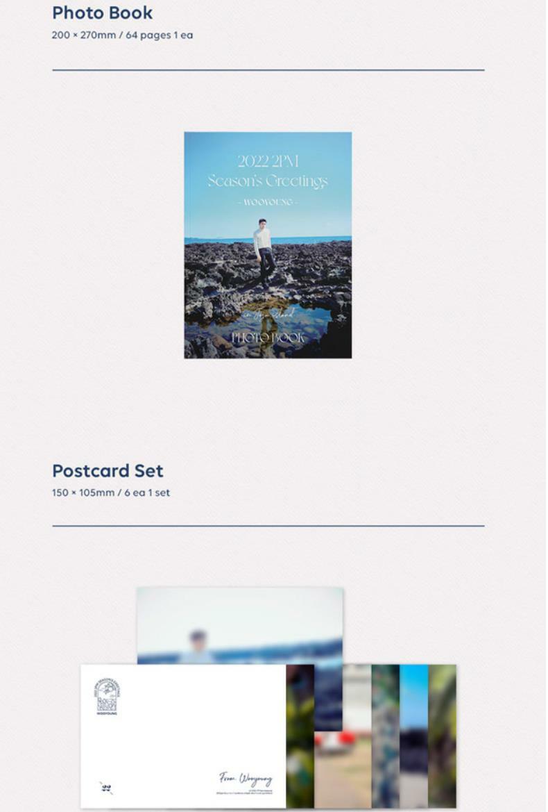 2PM - 2PMウヨン　Season&#39;s Greetings 2022 2PM WOOYOUNG 2022 SEASON'S GREETINGS BOX + PHOTOCARD SET | eBay
