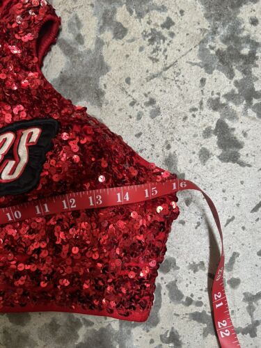 Cheerleading PRO CHEER Portland Trailblazers Satin Stitches Sequin Top - Picture 5 of 10