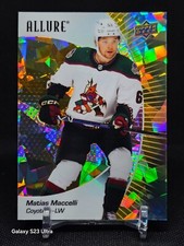 2023-24 UD Allure Hockey Yellow Taxi Matias Maccelli #83 Coyotes