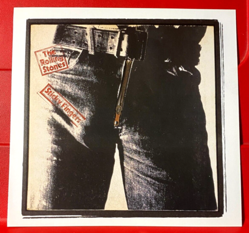 The Rolling Stones Sticky Fingers Album Cover Art PICTURE / PRINT 6.5" x 6.5"